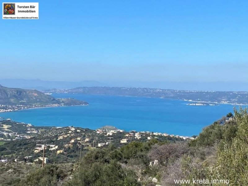 Drapanos Kreta, Drapanos, Grosszügige Villa im eigenen Park mit Panorama Meerblick Haus kaufen